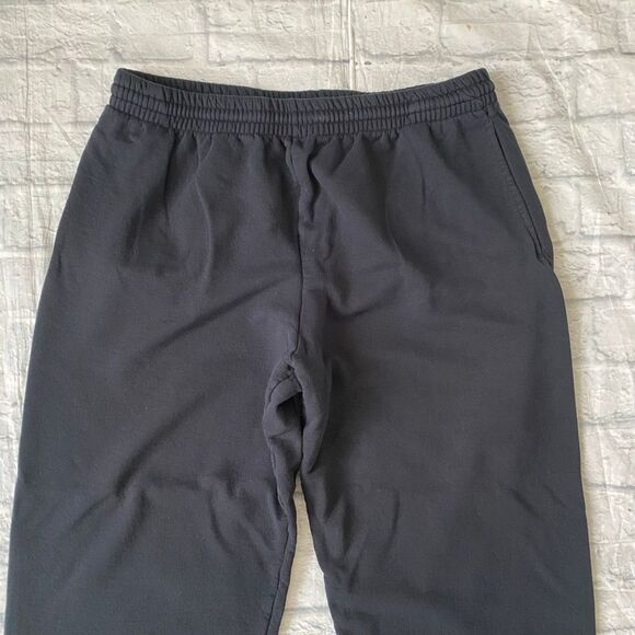 Fruit of the Loom men XL cotton blend pull on sweatpants black - Picture 3 of 9